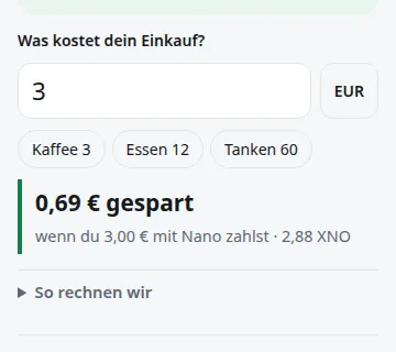 Bildschirmfoto: Der Rechner